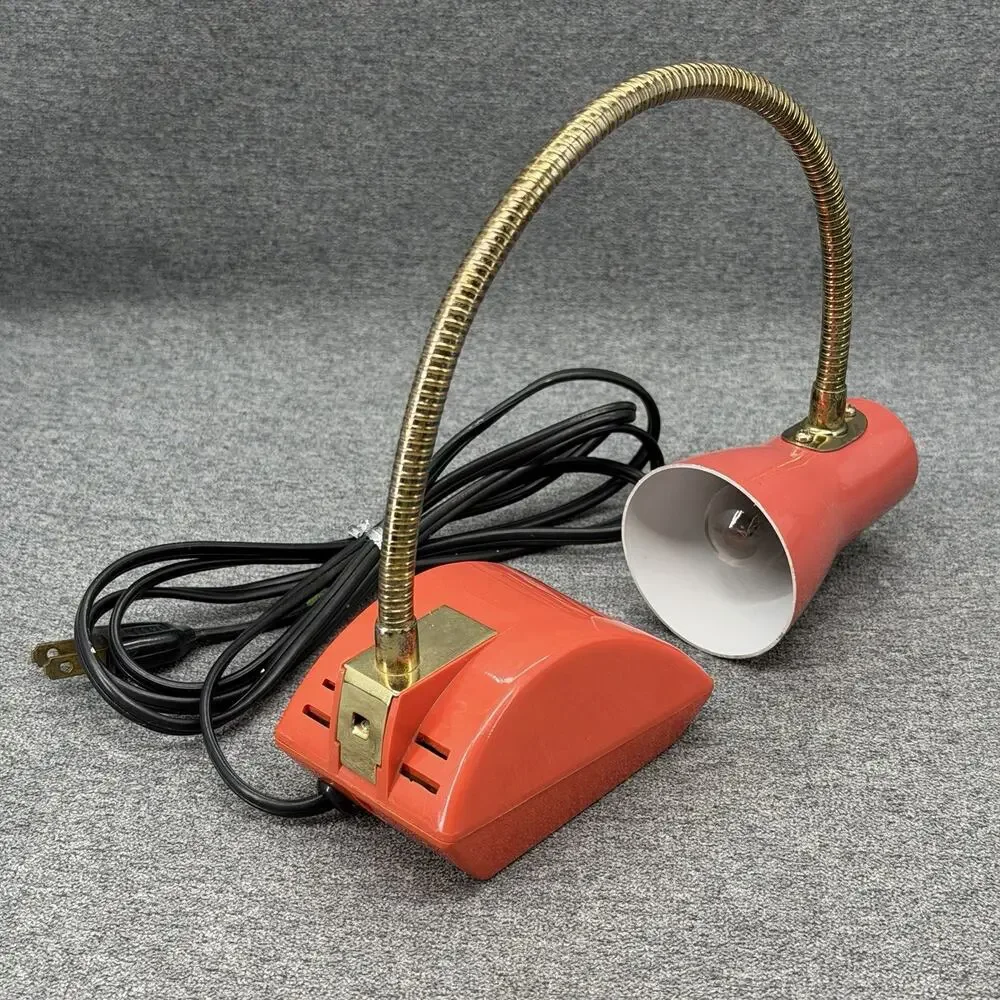 Vintage Riviera Gooseneck Desk Lamp Space Age 1970s New Japan Electric Light